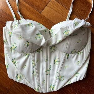 Floral Print Corset Style Top